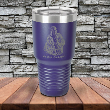Personalized 30 oz Dad Photo Tumbler